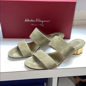 Ferragamo Belluno Suede Sandal